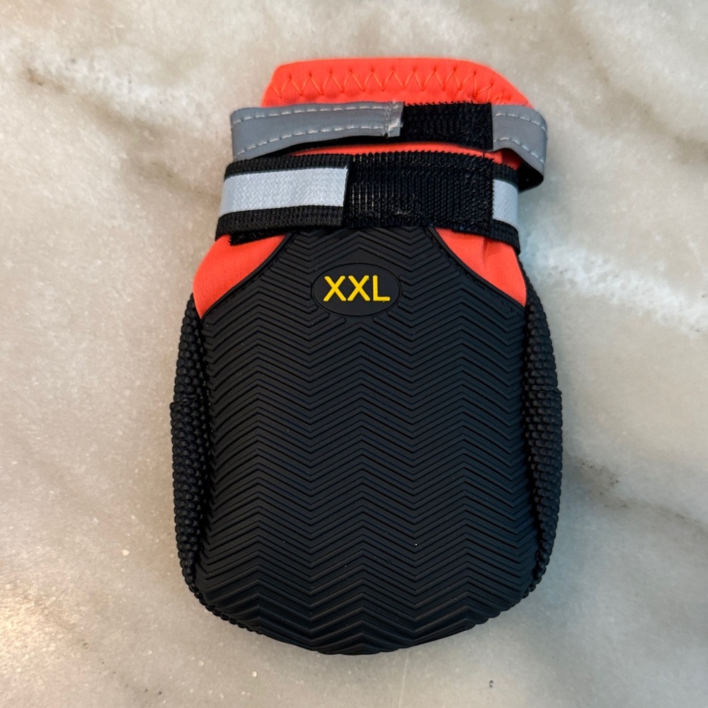 NWT XXL Black and Orange Dog Boot /Shoe
